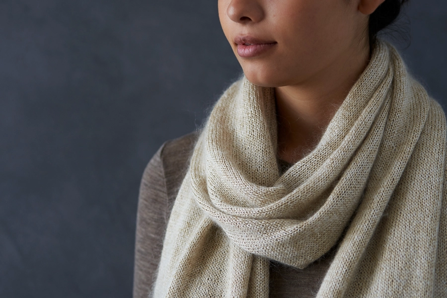 Elementary Wrap In Mineral Silk + Tussock | Purl Soho