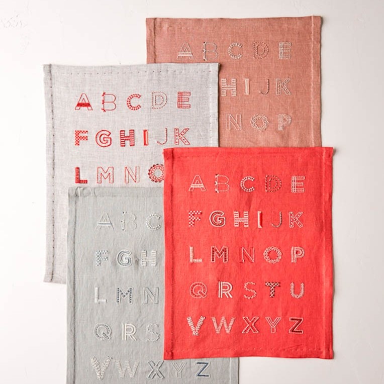 Alphabet Sampler in New Colors | Purl Soho