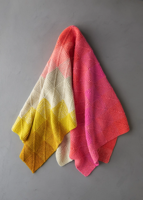 Mitered Corner Blanket In New Colors | Purl Soho