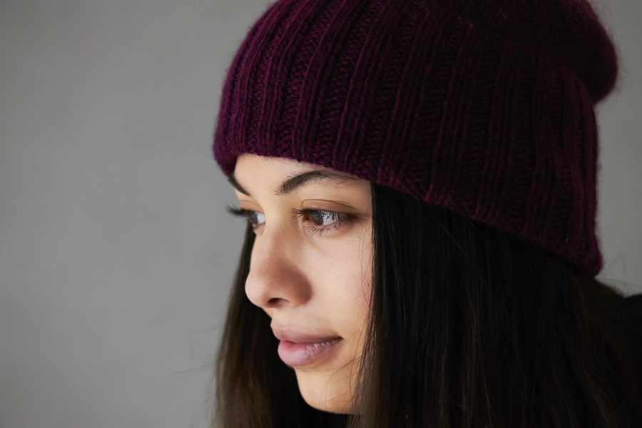 Simple Pleasures Hat In Line Weight + Tussock | Purl Soho