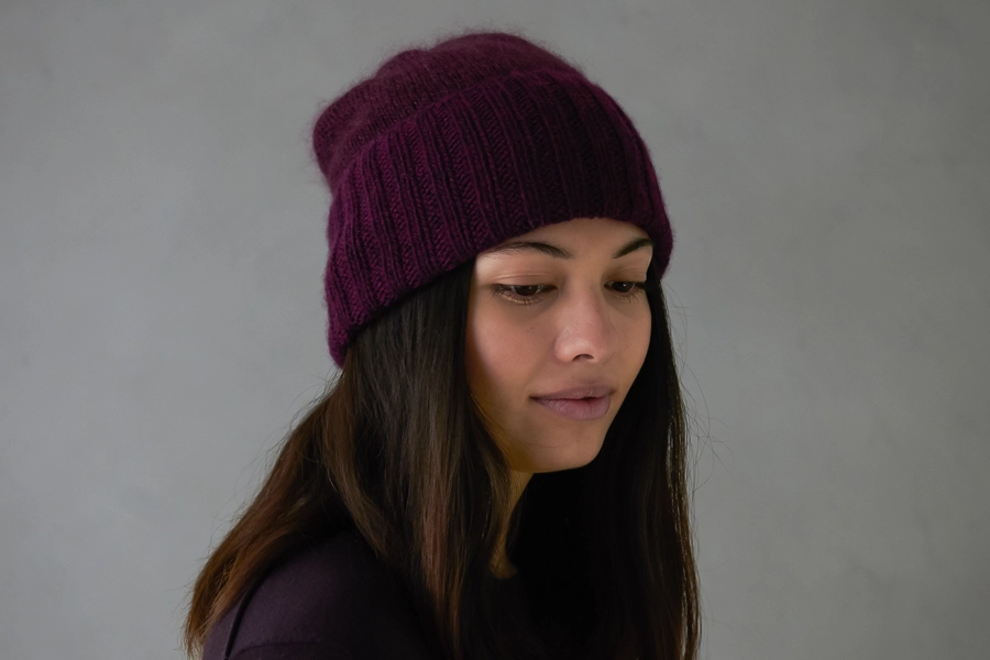 Simple Pleasures Hat In Line Weight + Tussock | Purl Soho