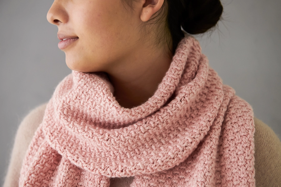 Staggered Fisherman’s Rib Scarf | Purl Soho