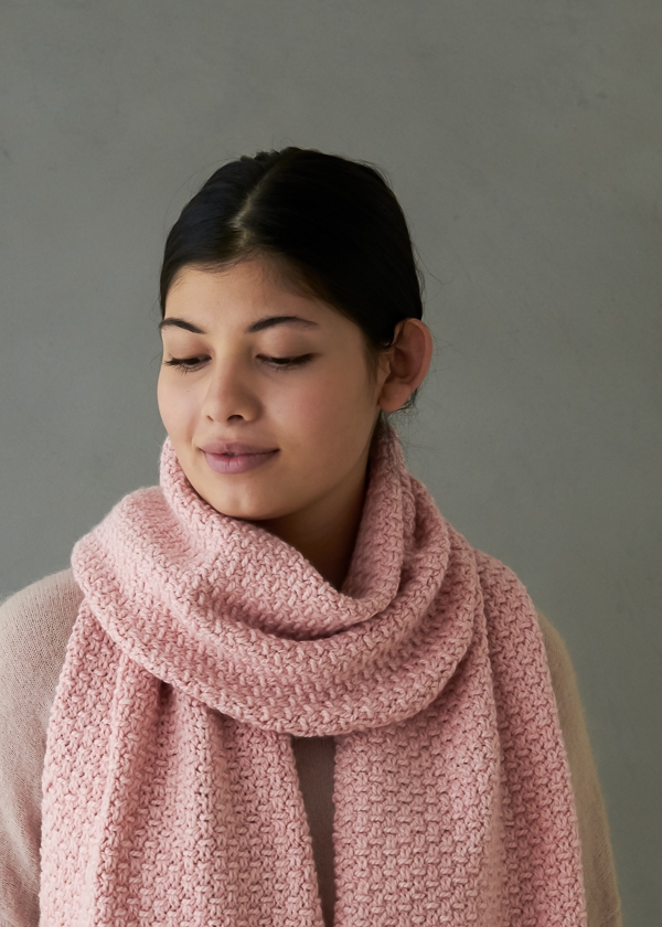 Staggered Fisherman’s Rib Scarf | Purl Soho