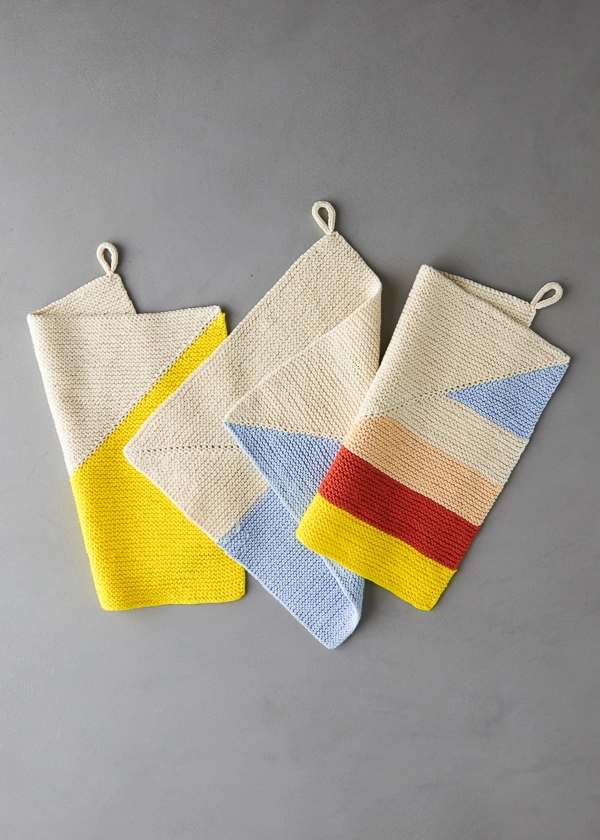 Colorful Half + Half  Washcloths | Purl Soho