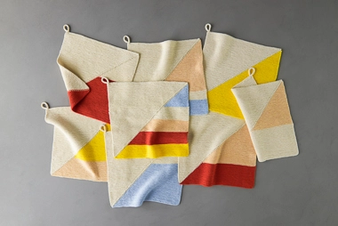 Colorful Half + Half  Washcloths