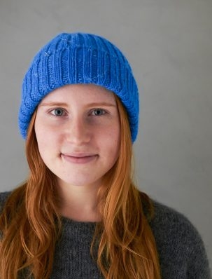 Lovely Ribbed Hat In Linen Quill Worsted | Purl Soho