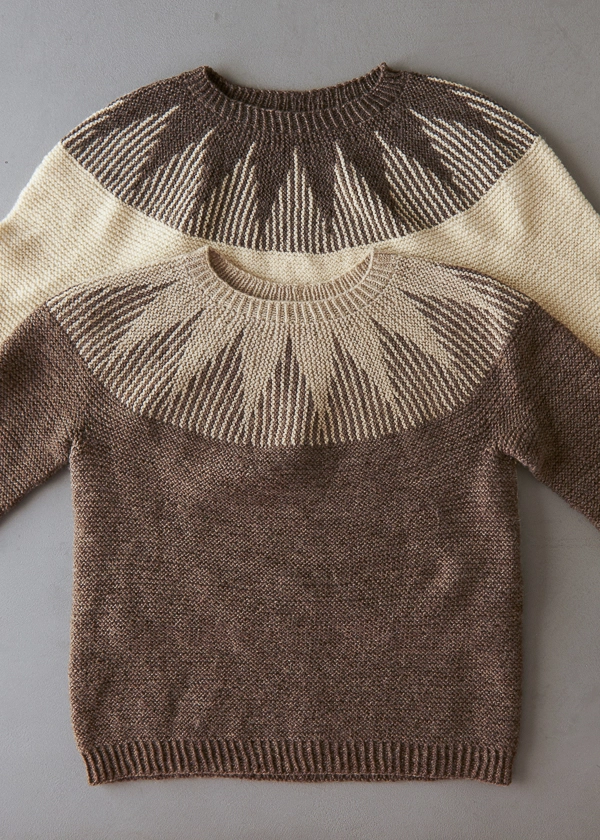 Ainur Berkimbayeva For Purl Soho: Thistle Yoke Pullover | Purl Soho