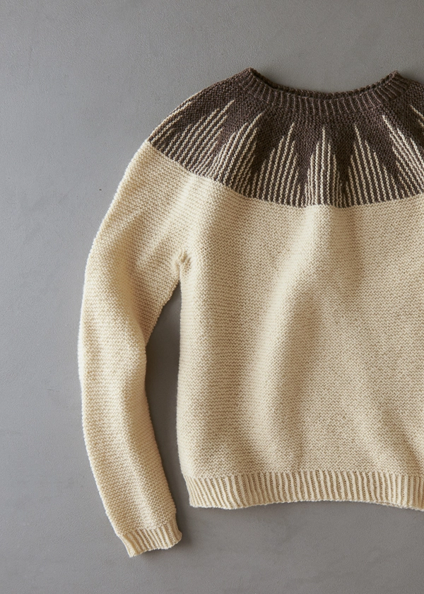 Ainur Berkimbayeva For Purl Soho: Thistle Yoke Pullover | Purl Soho