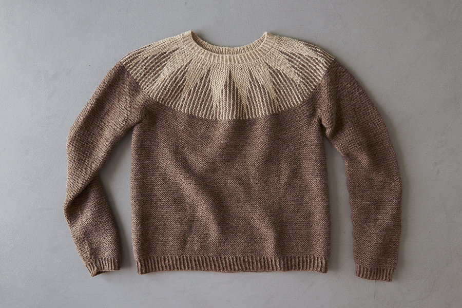 Ainur Berkimbayeva For Purl Soho: Thistle Yoke Pullover | Purl Soho