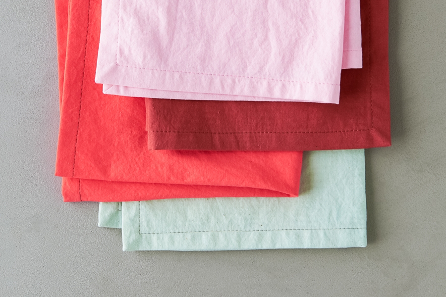 Classic Mitered Corner Napkins In Spectrum Cotton | Purl Soho