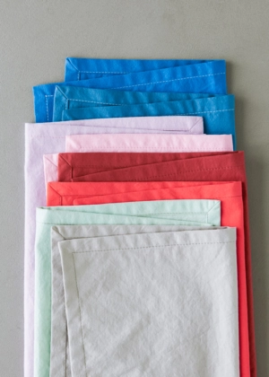 Classic Mitered Corner Napkins In Spectrum Cotton | Purl Soho