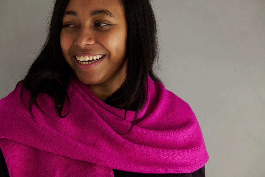 Elementary Wrap In Spectrum Silk | Purl Soho