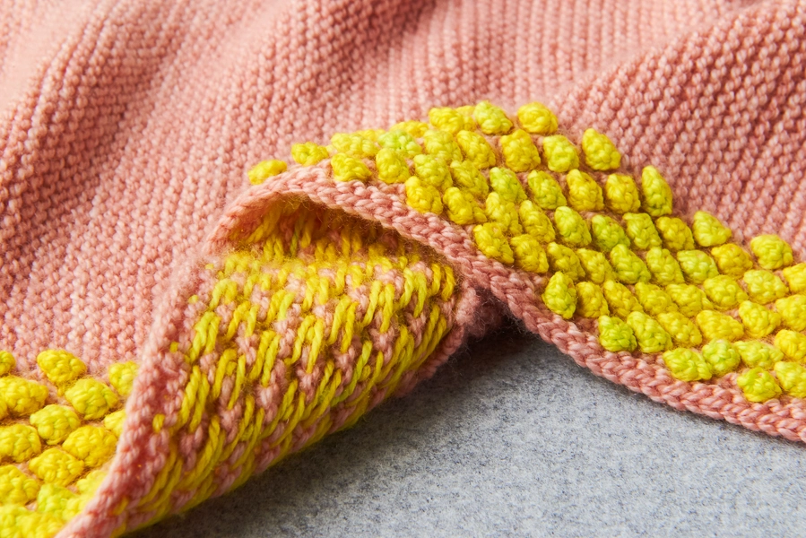 Bobble Border Blanket | Purl Soho