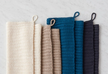 No-Purl Rib Hand Towel