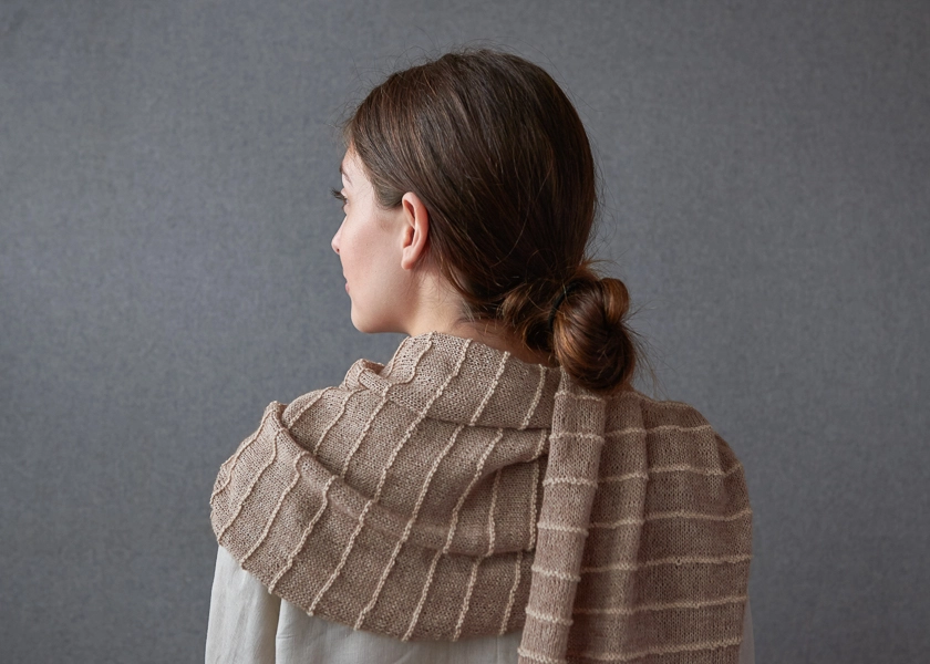 Raised Ridge Wrap | Purl Soho