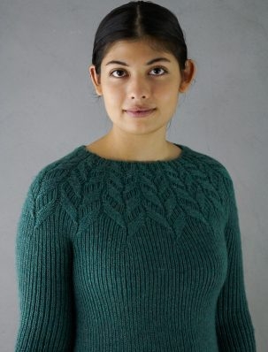 Ainur Berkimbayeva For Purl Soho: Laurel Leaf Pullover | Purl Soho