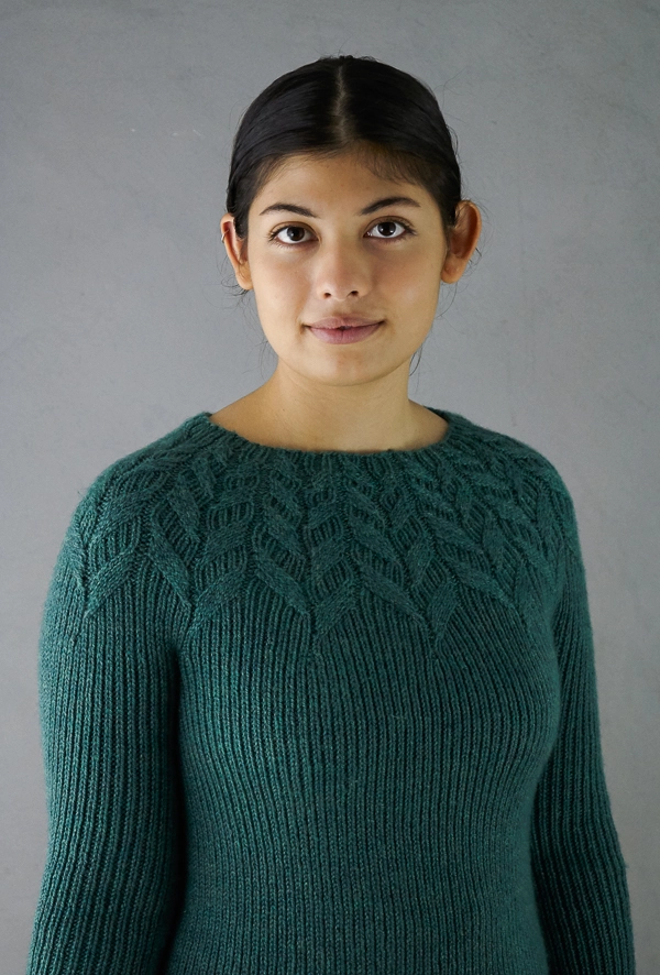 Ainur Berkimbayeva For Purl Soho: Laurel Leaf Pullover | Purl Soho