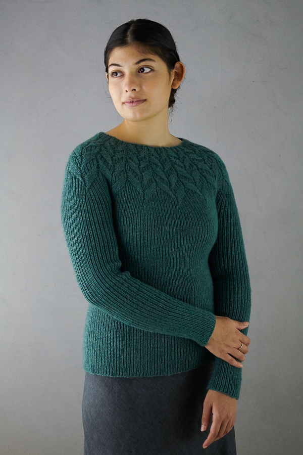 Ainur Berkimbayeva For Purl Soho: Laurel Leaf Pullover | Purl Soho