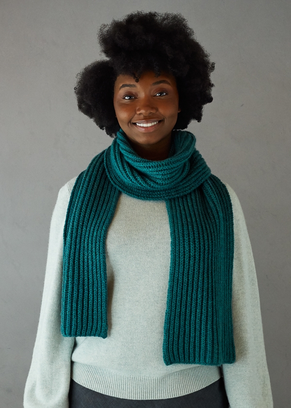 Brioche Scarf In Worsted Twist | Purl Soho