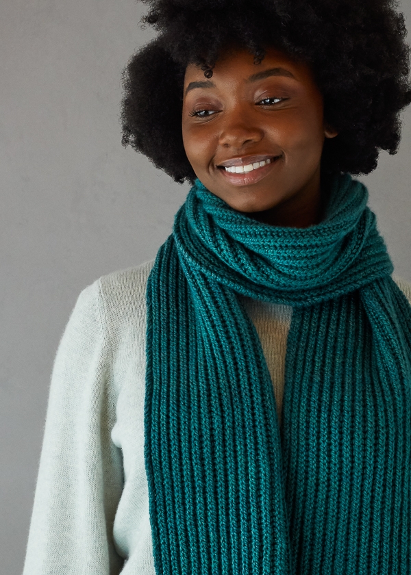 Brioche Scarf In Worsted Twist | Purl Soho