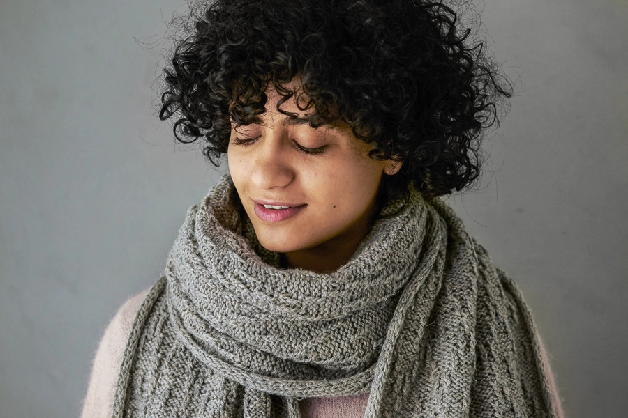 Diamond + Dot Wrap | Purl Soho