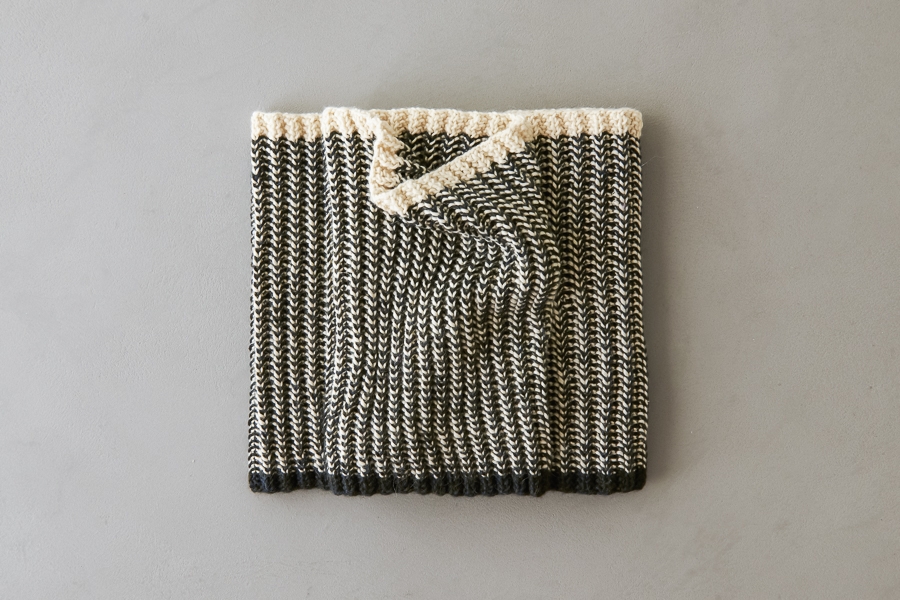 Two-Color Mistake Rib Cowl | Purl Soho