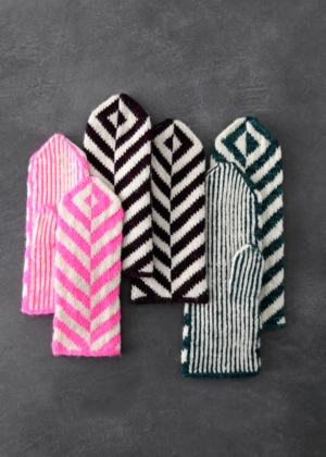 Ainur Berkimbayeva For Purl Soho: Herringbone Mittens | Purl Soho