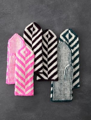 Ainur Berkimbayeva For Purl Soho: Herringbone Mittens | Purl Soho