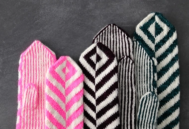 Ainur Berkimbayeva For Purl Soho: Herringbone Mittens