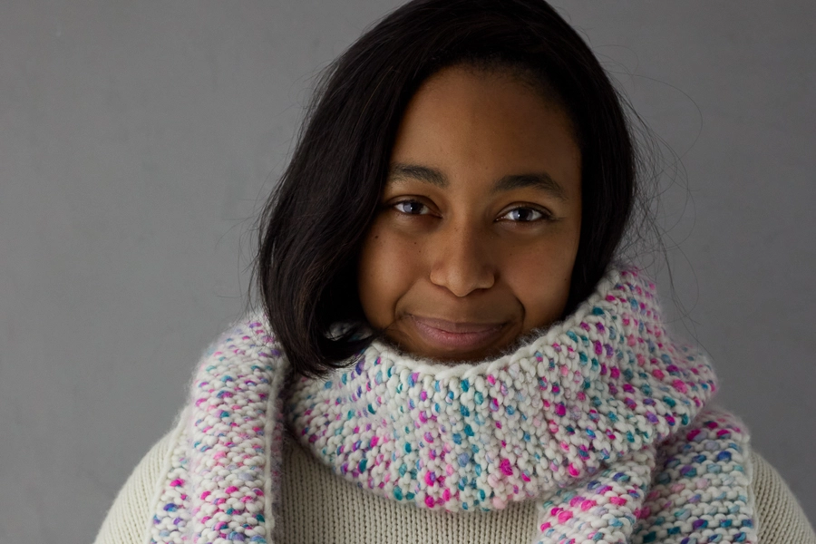 Brindle Scarf In Lovebird + Super Soft Merino | Purl Soho