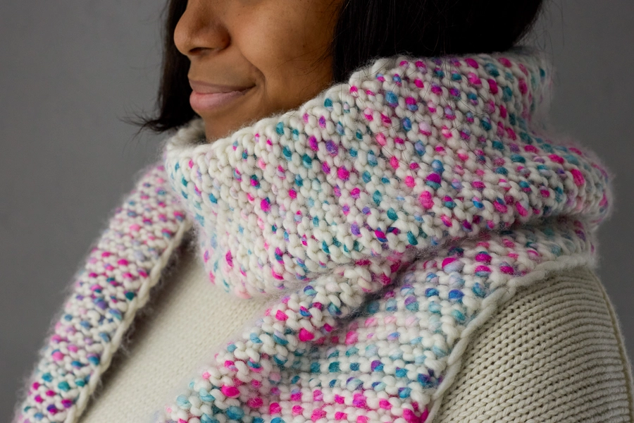 Brindle Scarf In Lovebird + Super Soft Merino | Purl Soho