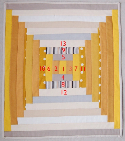 Mini Quilt of the Month, January: Courthouse Steps | Purl Soho