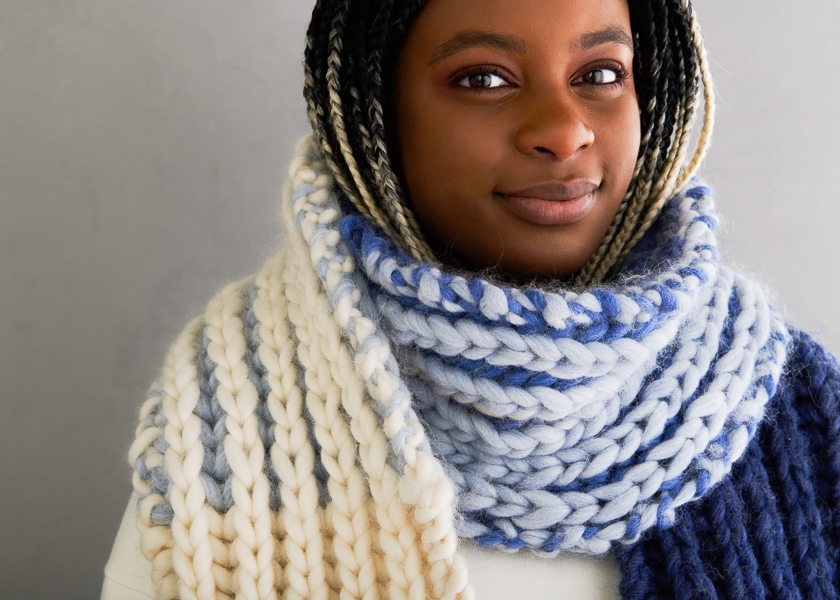 Brioche Gradient Scarf | Purl Soho