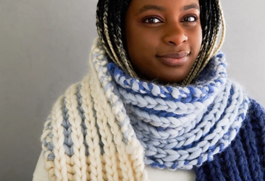 Brioche Gradient Scarf