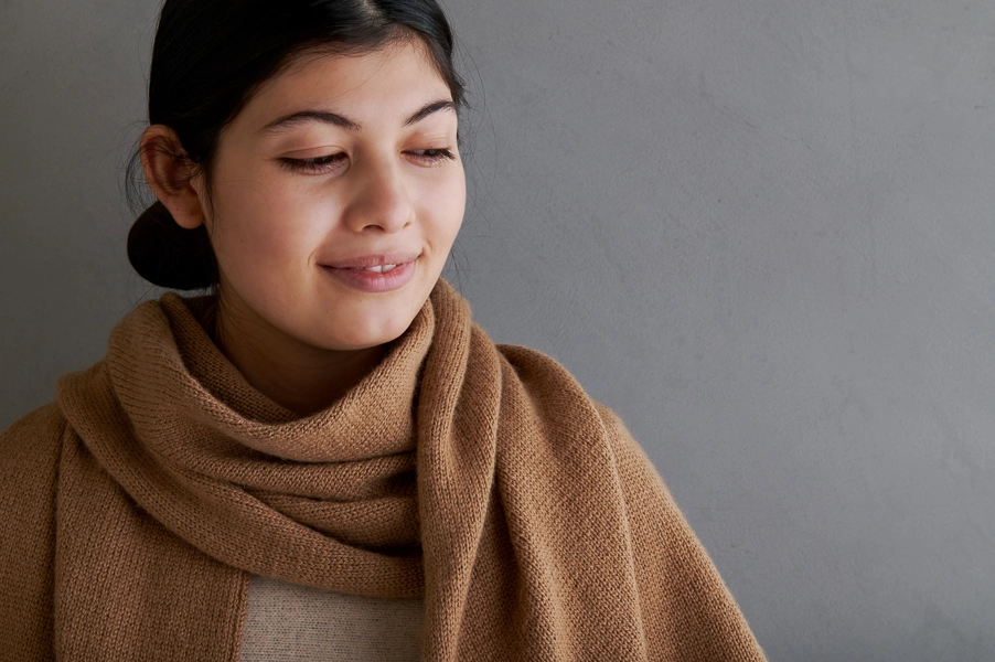 Elementary Wrap In Simply Camel | Purl Soho