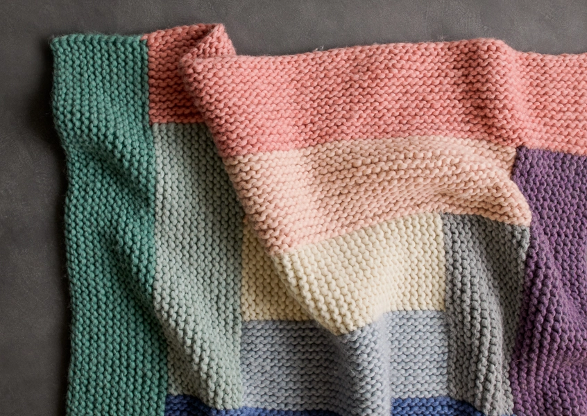 Log Cabin Spectrum Blanket | Purl Soho