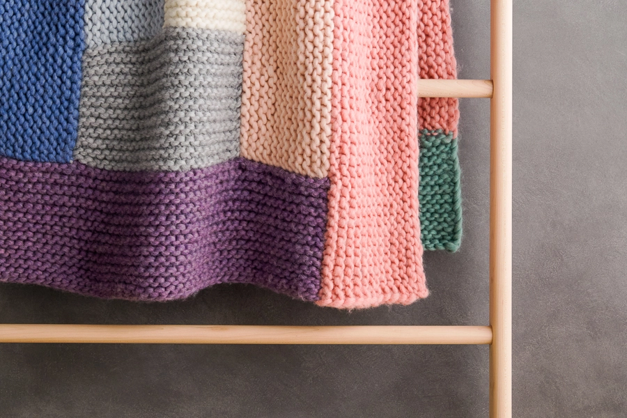 Log Cabin Spectrum Blanket | Purl Soho