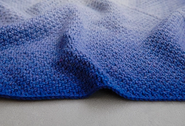 Nine-Note Double Seed Stitch Blanket