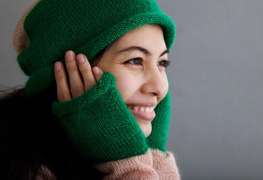 Pigment Hat + Hand Warmers