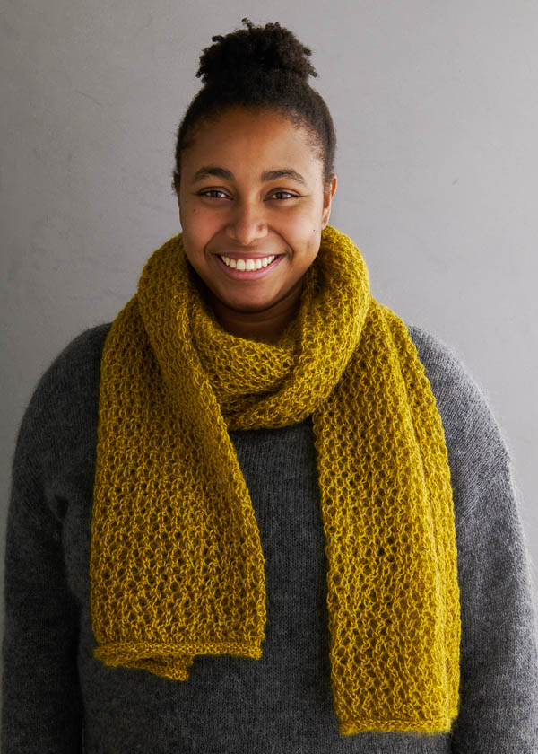 Very Pretty Lace Scarf In Coorie | Purl Soho