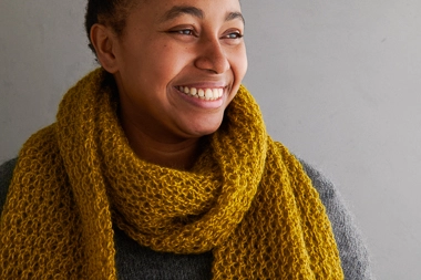 Very Pretty Lace Scarf In Coorie