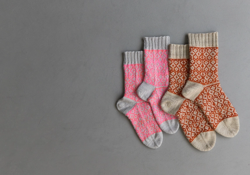 Amelia Putri For Purl Soho: Double Diamond Socks | Purl Soho