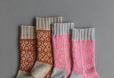 Amelia Putri For Purl Soho: Double Diamond Socks