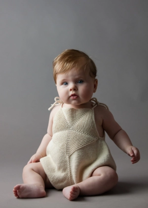 Ainur Berkimbayeva For Purl Soho: Pinwheel Baby Romper | Purl Soho