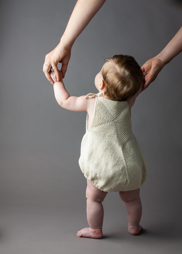 Ainur Berkimbayeva For Purl Soho: Pinwheel Baby Romper | Purl Soho