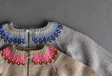 Baby Colorwork Cardigan In New Colors