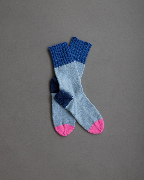 Easy Heel Colorblock Socks In New Colors | Purl Soho