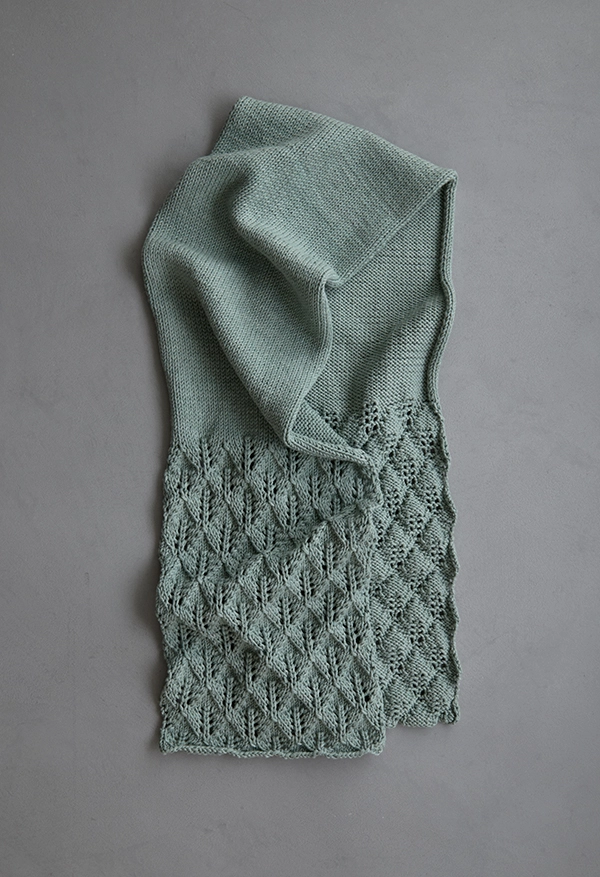 Lovely Leaf Lace Scarf In Campo | Purl Soho