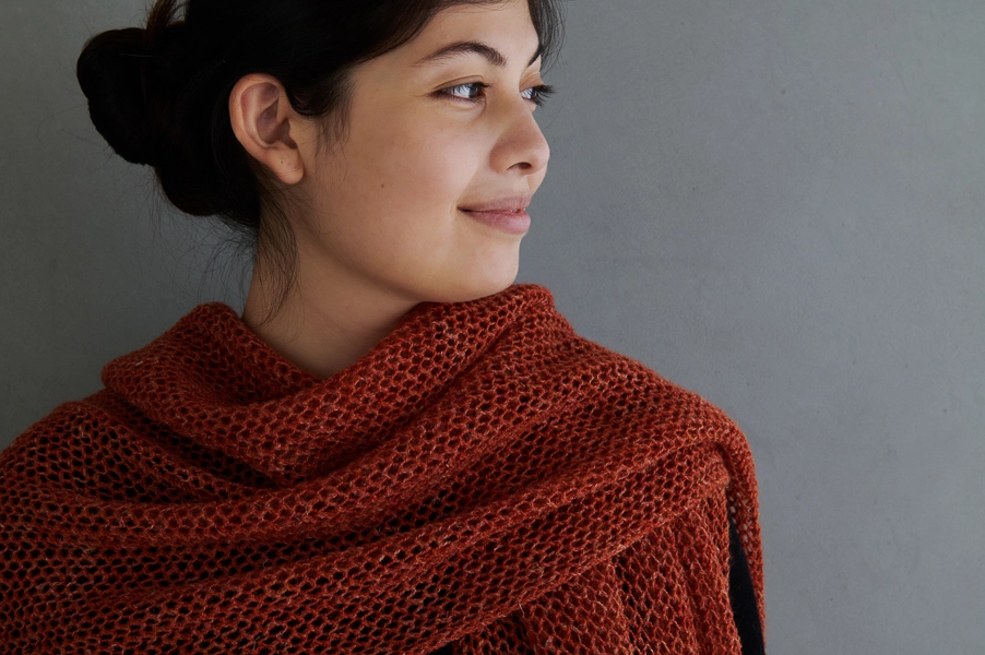 Open Air Wrap In Linen Quill | Purl Soho