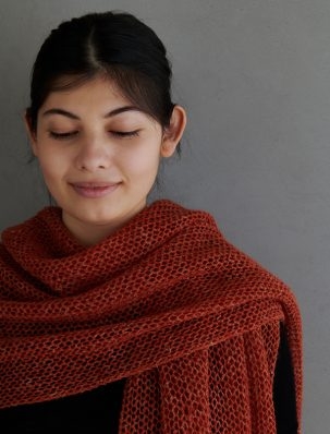 Open Air Wrap In Linen Quill | Purl Soho